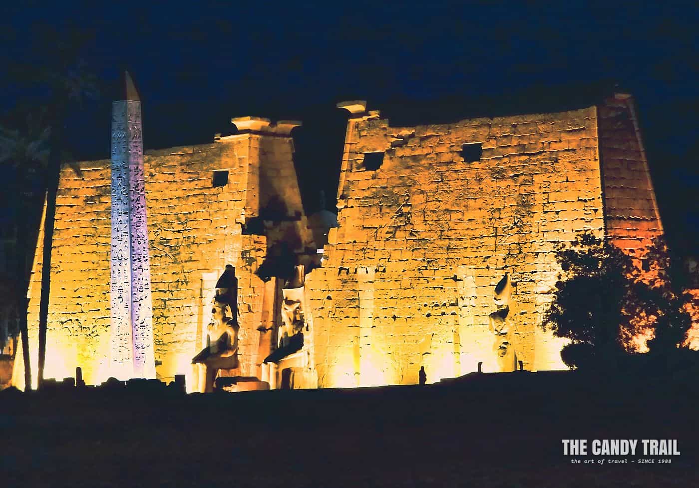 Luxor Temple At Night Egypt