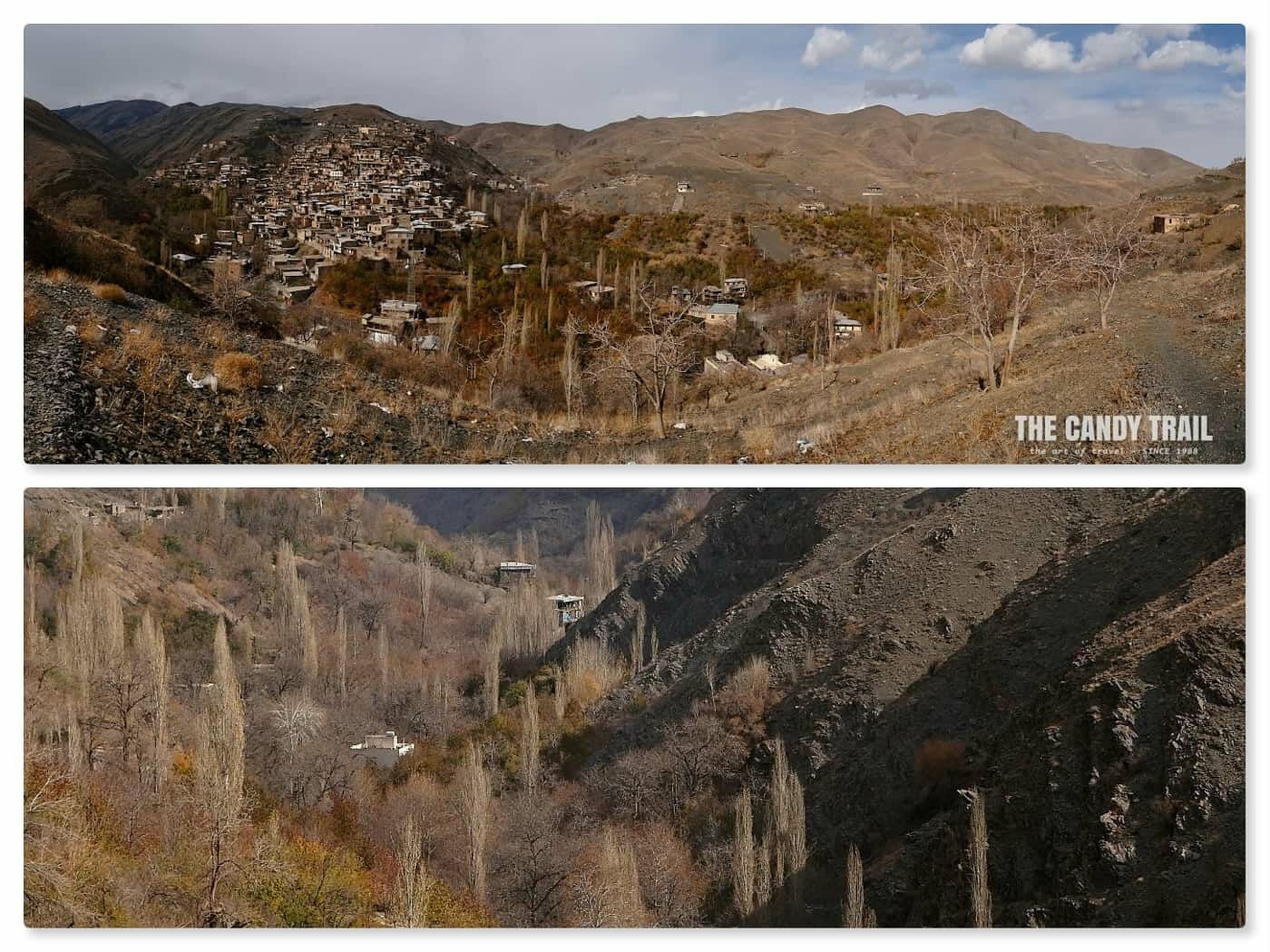 landscape around kang village iran