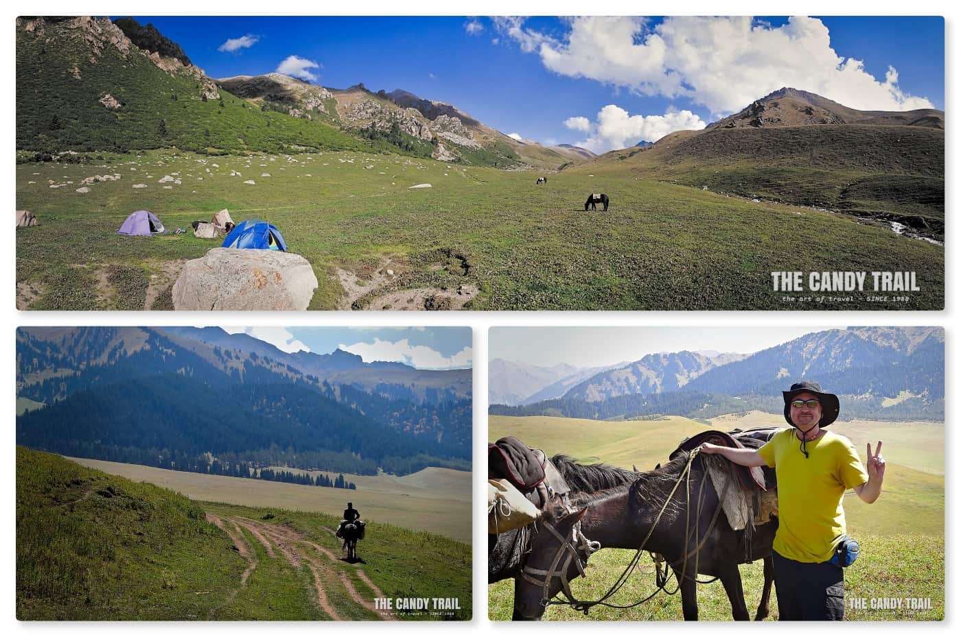 horse trekking on the ala kul lake hike  in Kyrgyzstan