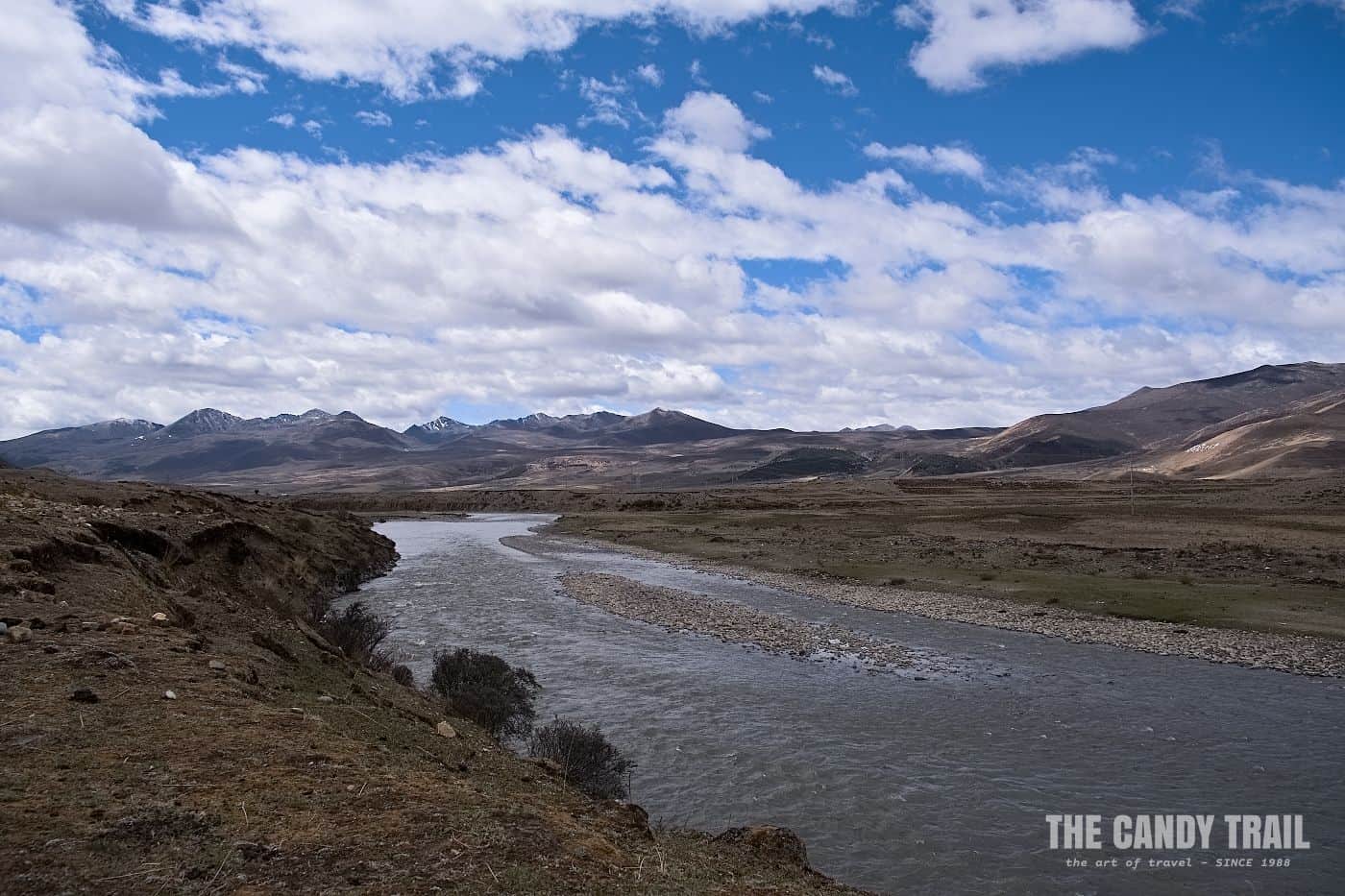 river valley tibetan sichuan china