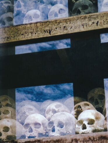 killing fields skulls in sky cambodia 1994